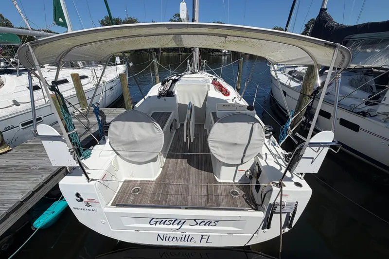 Slide: The Image of Beneteau Oceanis 30.1 sailboat docked, Niceville, FL, 2021 model. - 2
