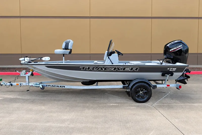 The Image of 2027 Tracker Bass Tracker 175 CC boat on trailer, side view. - 0