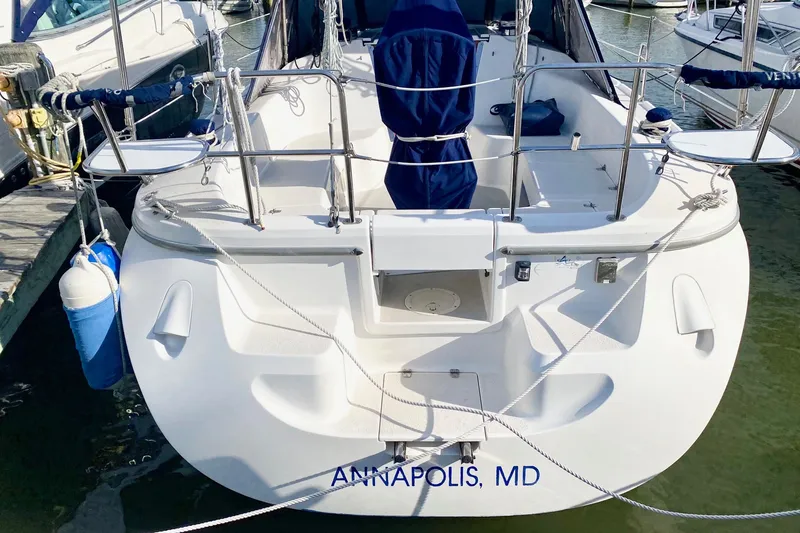 Slide: The Image of Catalina 309 sailboat, 2007 model, docked in Annapolis, MD marina. - 59