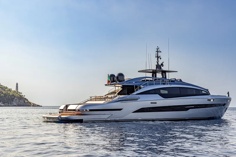 The Image of Luxury Pershing GTX116 yacht on serene waters, 2026 model. - 1