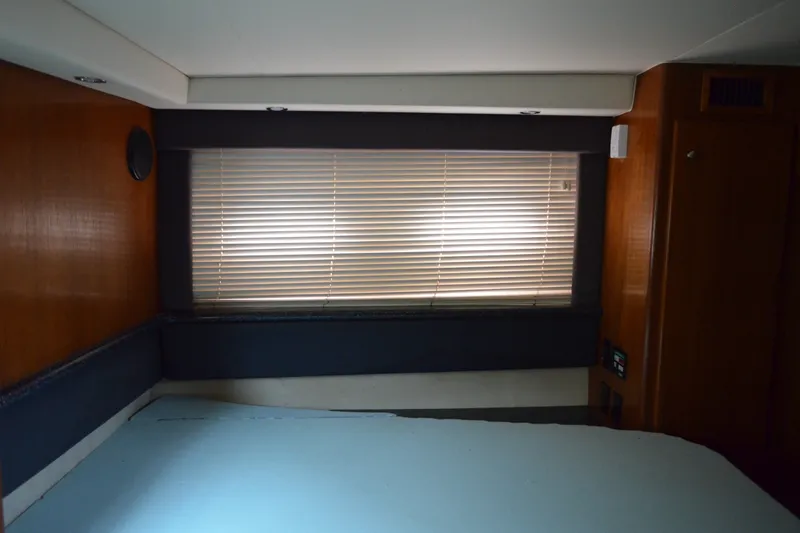 Slide: The Image of Interior cabin of 2000 Carver 356 Aft Cabin Motor Yacht with window blinds. - 51
