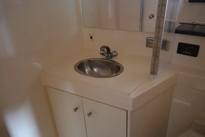 Slide: The Image of Bathroom sink area in 2000 Carver 356 Aft Cabin Motor Yacht. - 40