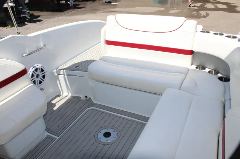 Slide: The Image of 2011 Formula 270 Bowrider interior with white and red seating. - 36