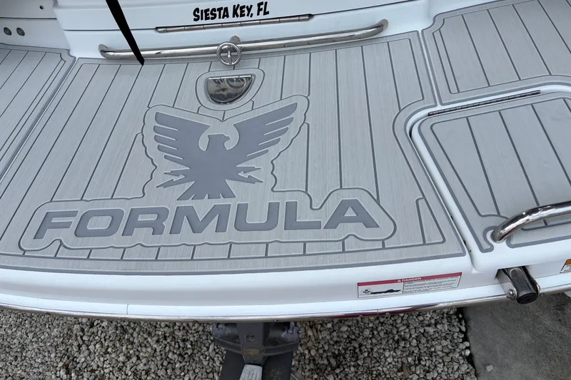 Slide: The Image of 2011 Formula 270 Bowrider boat deck with logo, Siesta Key, FL. - 21
