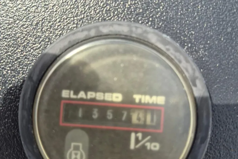 Slide: The Image of Hour meter showing 1357.4 hours on 1991 Carver 36 Aft Cabin Motor Yacht. - 10