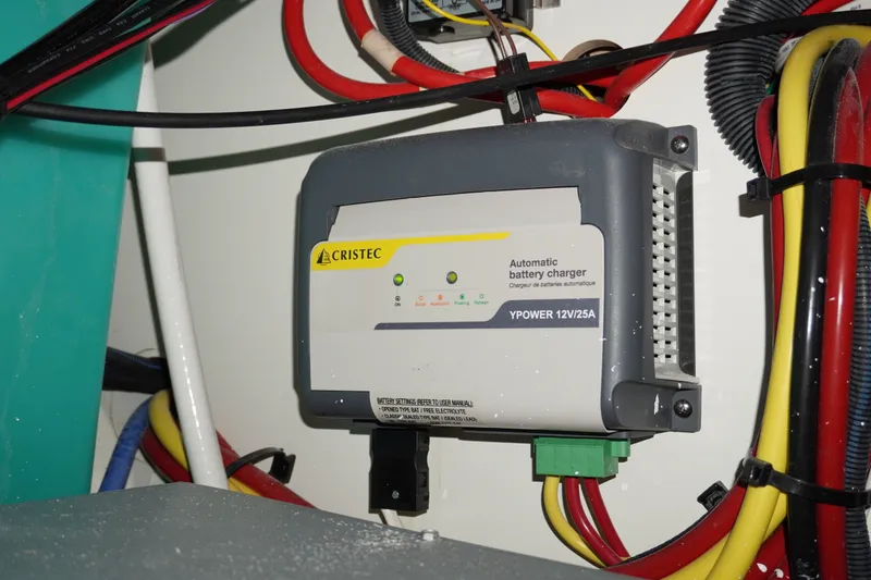 Slide: The Image of Automatic battery charger in 2024 Jeanneau NC Sport 895 boat, featuring Cristec YPower 12V/25A. - 32