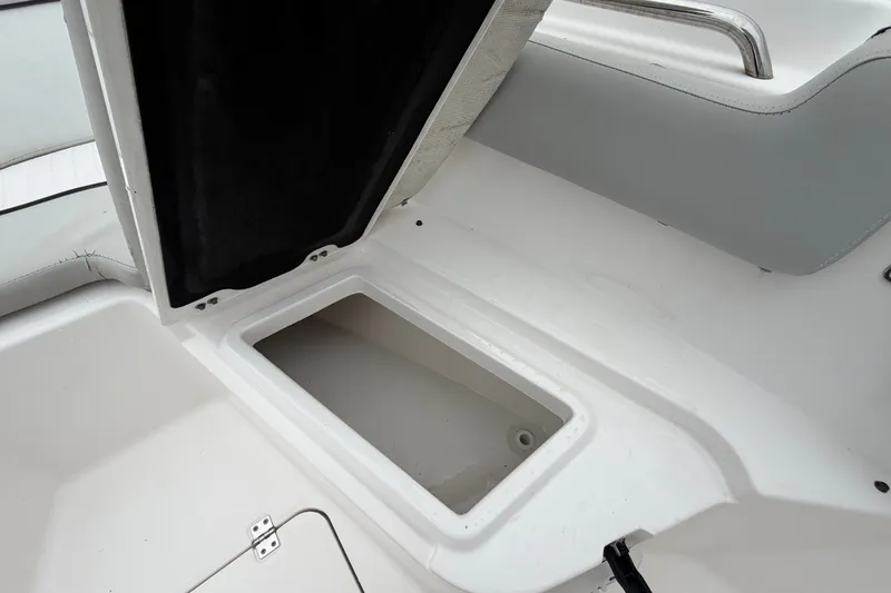 Slide: The Image of Open storage compartment on 2020 Sea Fox 228 Commander boat. - 46