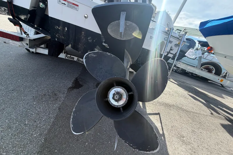 Slide: The Image of Propeller of a 2020 Sea Fox 228 Commander boat on a trailer. - 3