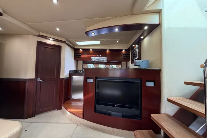Slide: The Image of Luxurious interior of 2006 Sea Ray 60 Sundancer yacht with modern amenities. - 30
