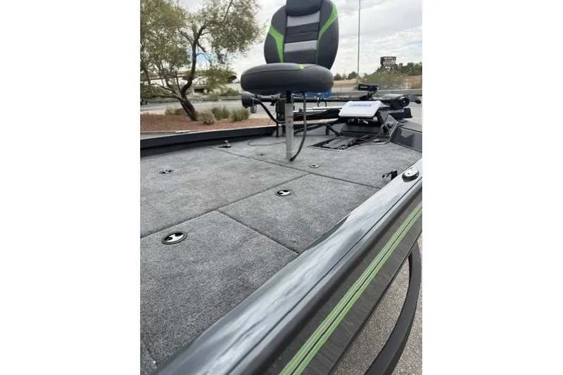 Slide: The Image of 2027 Ranger RT188P fishing boat deck with seat and equipment. - 11
