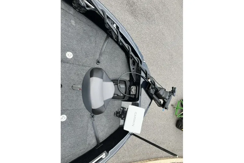 Slide: The Image of Interior of 2027 Nitro ZV20 Pro boat with Garmin navigation system and seating. - 6