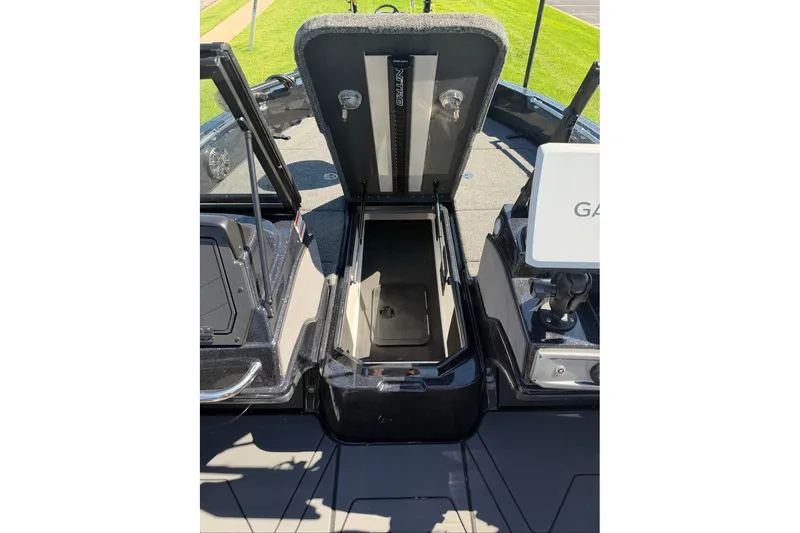 Slide: The Image of Open storage compartment on 2027 Nitro ZV20 Pro boat deck. - 6