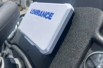 Slide: The Image of 2027 Ranger RT188C boat dashboard featuring a Lowrance device. - 5