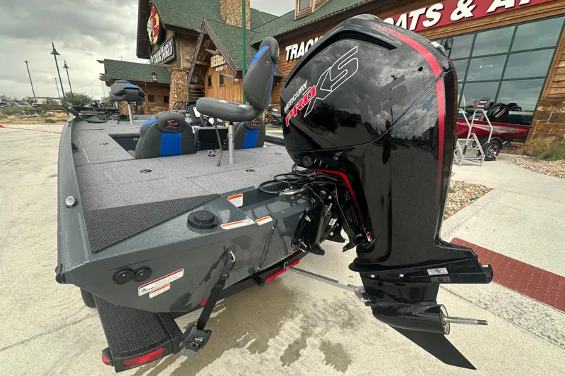 Slide: The Image of 2027 Ranger RT188C boat with Mercury Pro XS engine at dealership. - 14