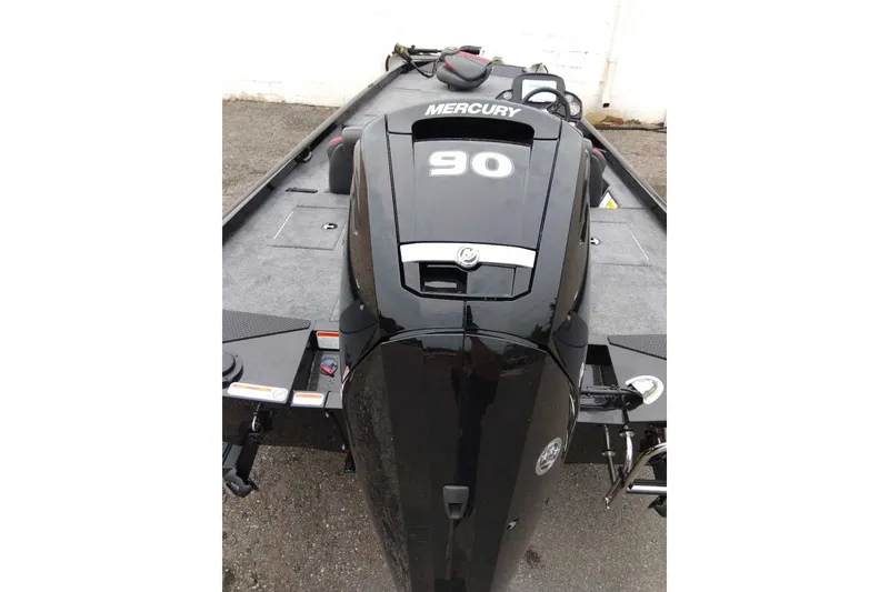 Slide: The Image of 2027 Ranger RT188 boat with Mercury 90 engine, rear view. - 3