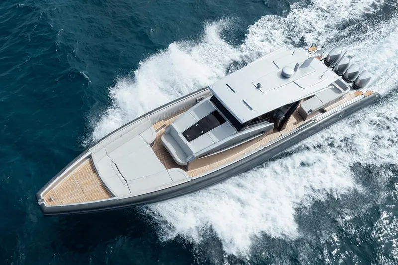 Slide: The Image of Novamarine BS 160 Outboard 2022 cruising on open water, showcasing sleek design and powerful engines. - 5