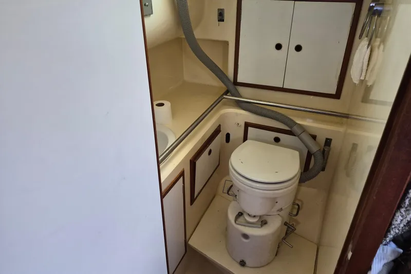 Slide: The Image of Bathroom of a 1977 Camper & Nicholsons 42 Ketch yacht. - 23