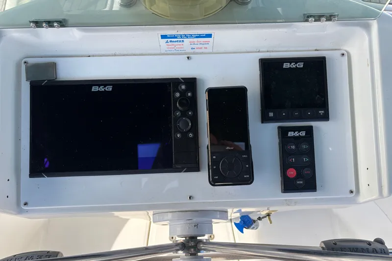 Slide: The Image of Control panel of a 1999 Beneteau 381 sailboat with B&G navigation equipment. - 7