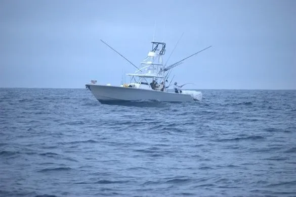 Slide: The Image of 2022 Valhalla Boatworks V-41 navigating open sea under cloudy skies. - 5
