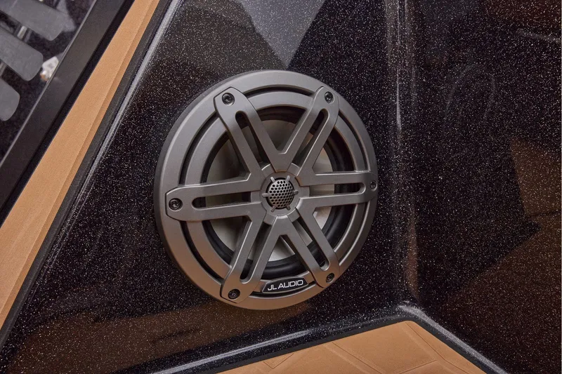 Slide: The Image of Manufacturer Provided Image: Speaker system in 2026 Ranger Z521R ULTRA boat, featuring JL Audio design. - 54