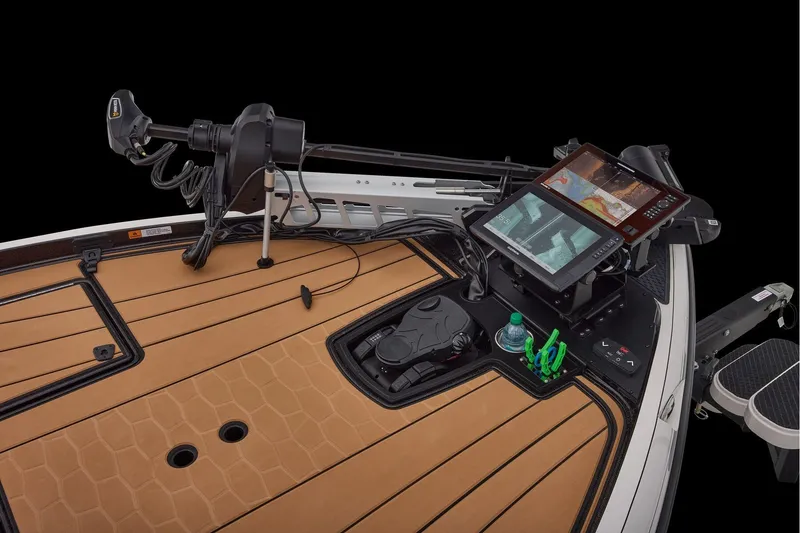 Slide: The Image of Manufacturer Provided Image: 2026 Ranger Z521R ULTRA boat deck with advanced navigation and control systems. - 24