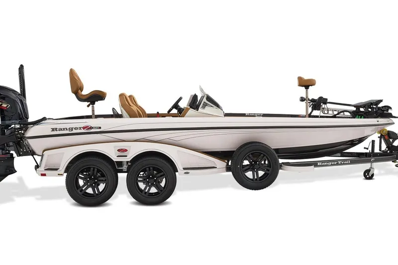 Slide: The Image of Manufacturer Provided Image: 2026 Ranger Z521R ULTRA fishing boat on trailer, featuring sleek design and modern amenities. - 19