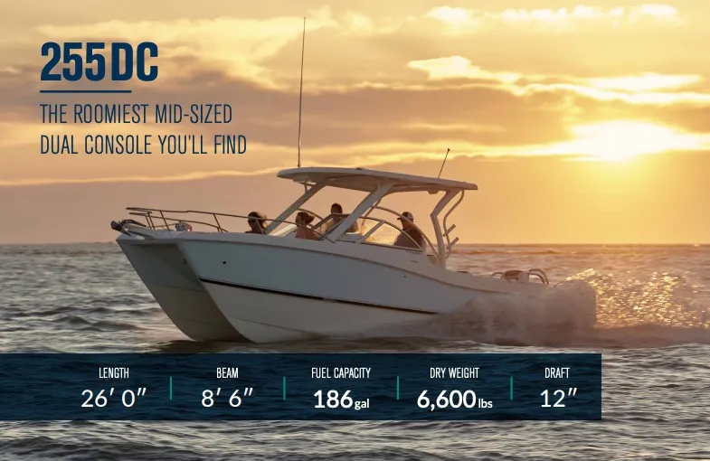 The Image of World Cat 255 DC: Spacious dual console boat from 2013, perfect for comfortable outings on the water. - 0
