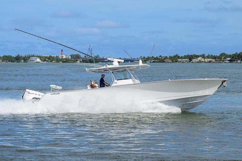 Slide: The Image of 2022 Valhalla Boatworks V-41 cruising on the water. - 7