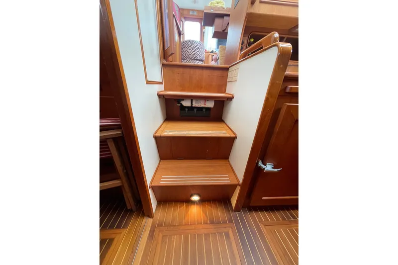 Slide: The Image of COMPANIONWAY STEPS TO THE SALON FROM THE GALLEY & STATEROOMS - 30