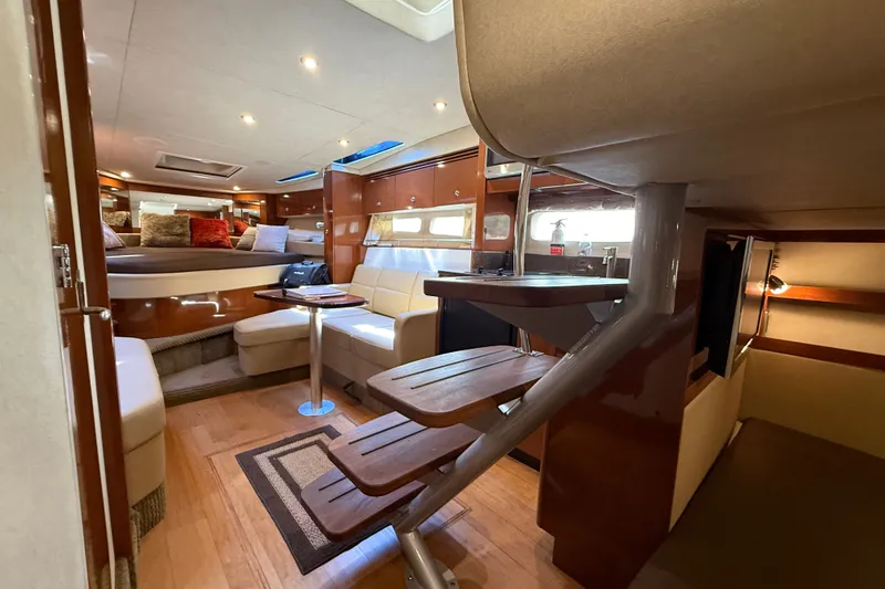 Slide: The Image of Luxurious interior of 2013 Sea Ray Sundancer 350 yacht with modern amenities. - 34