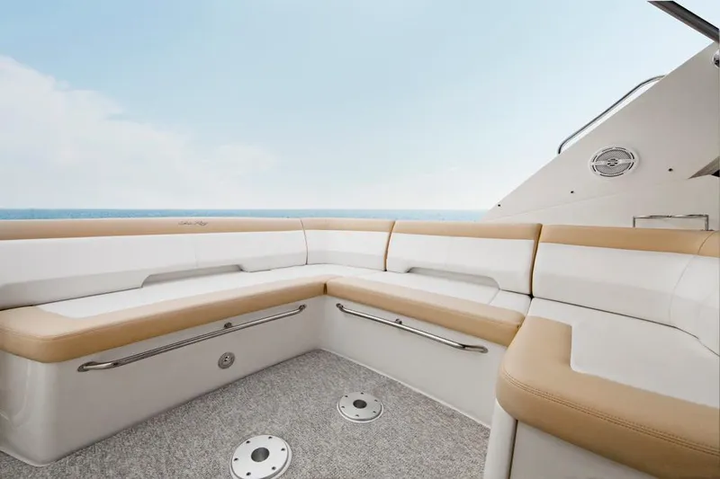 Slide: The Image of Manufacturer Provided Image: Spacious seating area on 2013 Sea Ray 350 Sundancer yacht. - 14