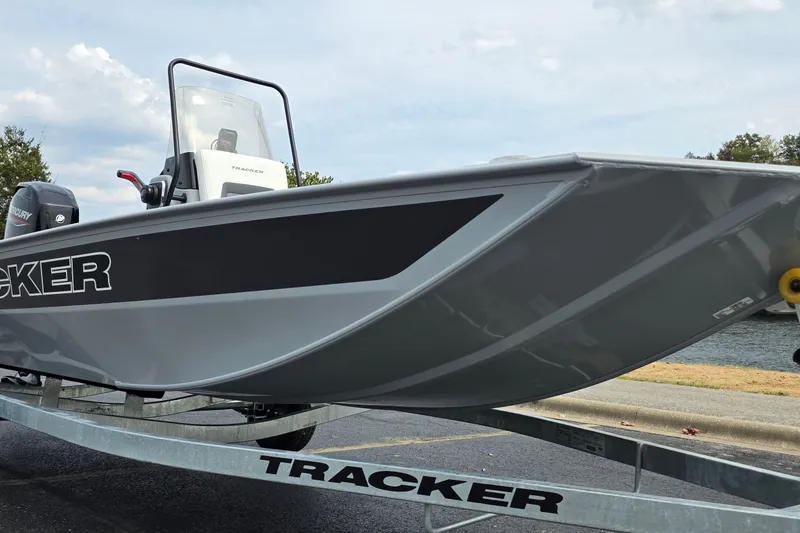 The Image of 2027 Tracker Bass Tracker Classic CC boat on trailer, side view. - 0