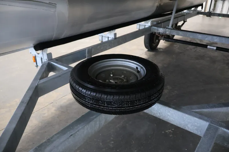 Slide: The Image of Trailer with spare tire for 2021 Sweetwater 2086C pontoon boat. - 37