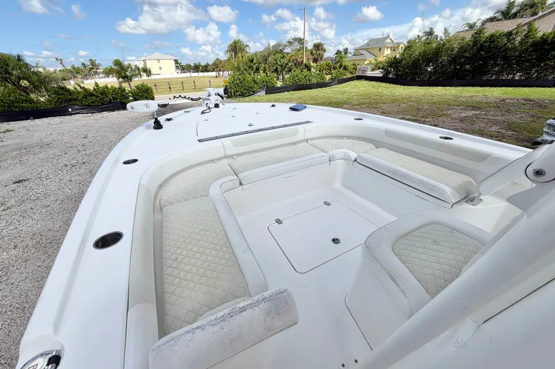 Slide: The Image of 2021 Caymas 28 HB boat with spacious seating and elegant design. - 24
