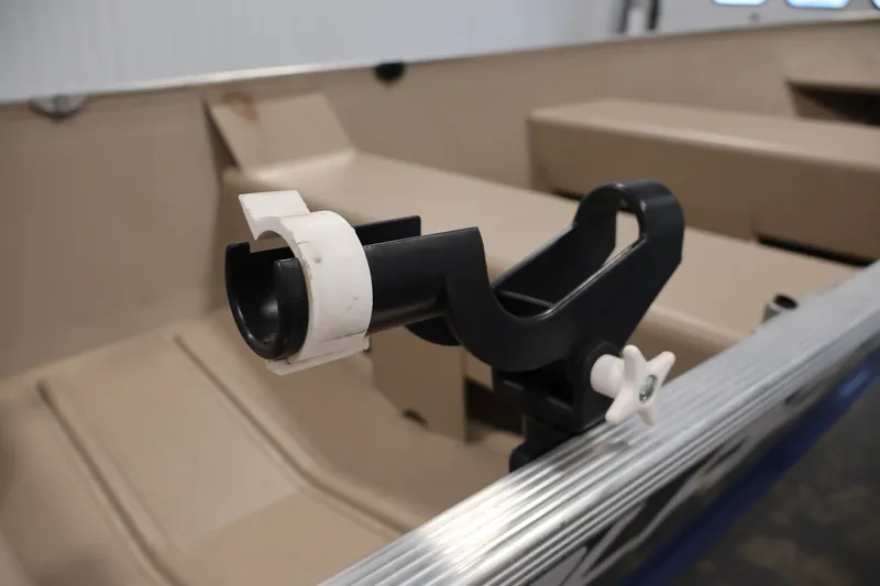 Slide: The Image of Rod holder on 2019 Polar Kraft Outlander 156 T boat interior. - 17