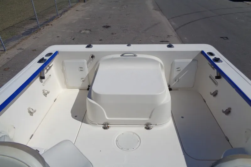Slide: The Image of 2007 Bayliner 2052 Trophy Walkaround DX/LX boat interior, featuring spacious deck layout. - 27