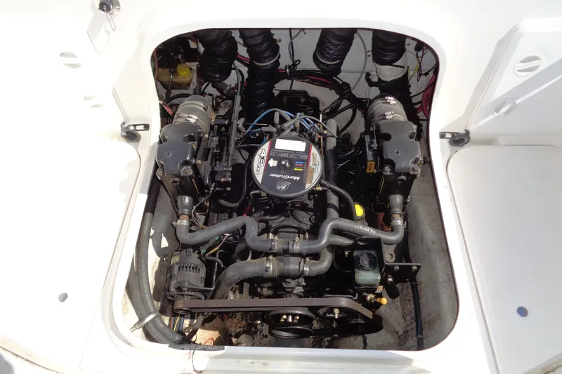 Slide: The Image of Engine compartment of a 2007 Bayliner 2052 Trophy Walkaround DX/LX boat. - 22