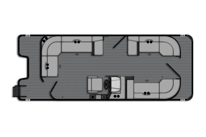 Slide: The Image of Floor plan of 2027 Bentley Pontoons 200 CRUISE XL, showcasing seating and layout. - 33