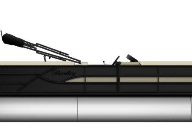 Slide: The Image of 2027 Bentley Pontoons 200 CRUISE XL, side view, sleek design, modern pontoon boat. - 20