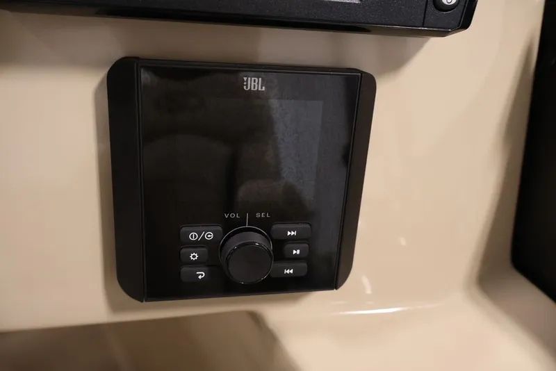 Slide: The Image of JBL audio control panel on 2027 Bentley Pontoons 200 CRUISE XL. - 17