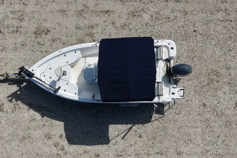 Slide: The Image of Aerial view of 2009 NauticStar 1810 NauticBay boat on gravel surface. - 11