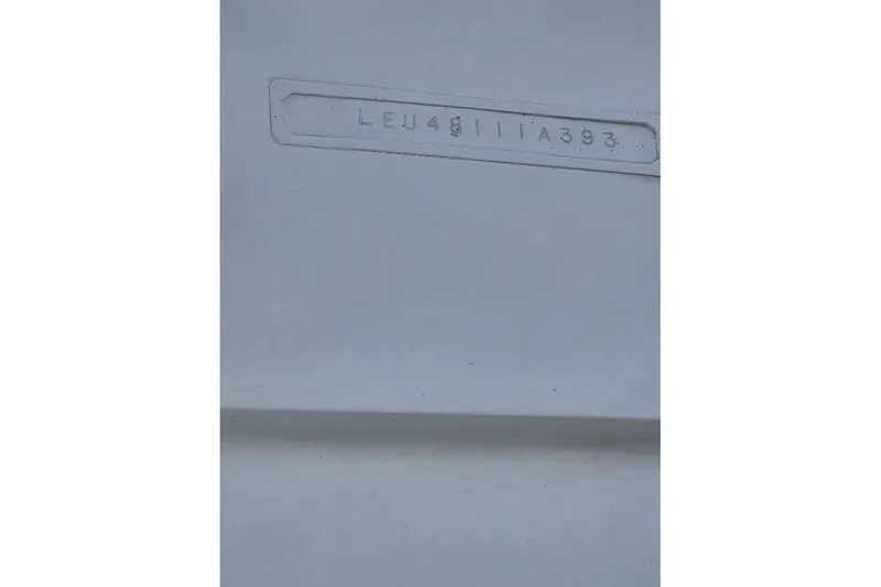 Slide: The Image of Hull identification number on 1993 McKinna 48 Pilothouse boat. - 97