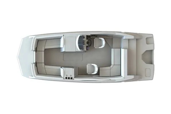 The Image of Manufacturer Provided Image: Top view of 2024 Starcraft SVX 231 OB DH boat layout. - 0