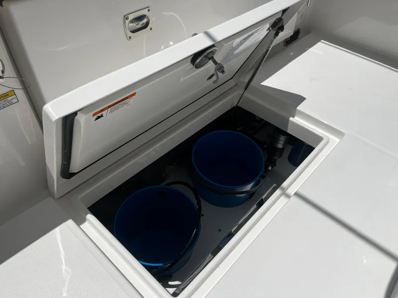 Slide: The Image of Regulator 23 forward seating and fishboxes - 9