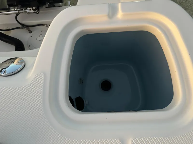 Slide: The Image of Livewell on a 2021 Boston Whaler 350 Outrage boat. - 29
