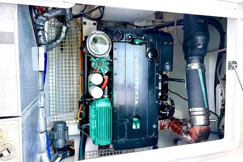 Slide: The Image of Engine compartment of 2020 Aquila 44 Yacht featuring Volvo Penta engine. - 22