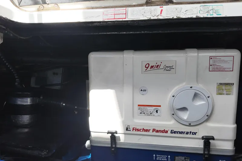 Slide: The Image of Fischer Panda generator in 2007 Cranchi Atlantique 40 yacht engine room. - 30