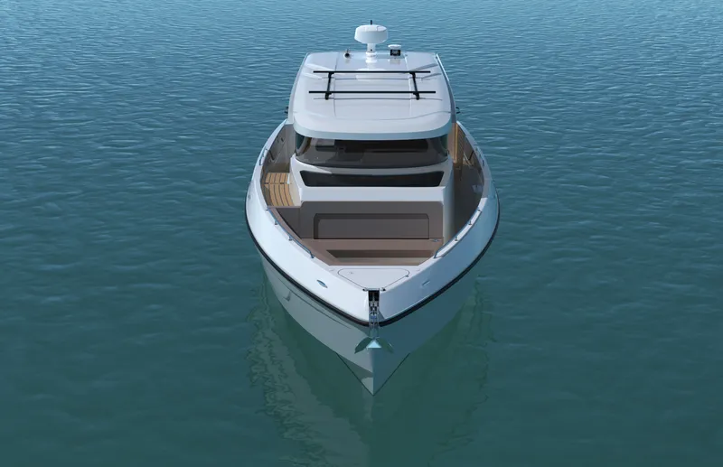 Slide: The Image of A modern yacht with sleek design on calm water. - 8