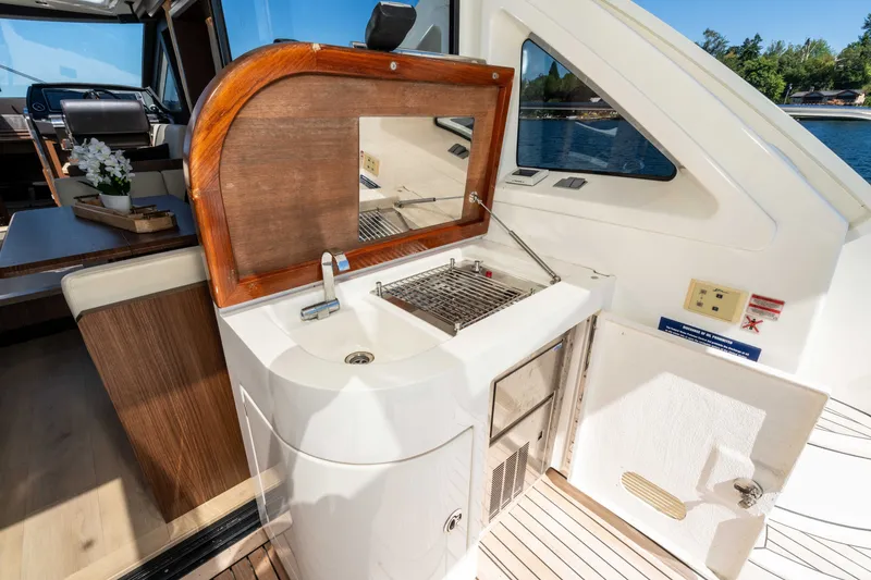 Slide: The Image of Luxury yacht Absolute 56 STC 2015 with outdoor sink and grill on deck. - 53