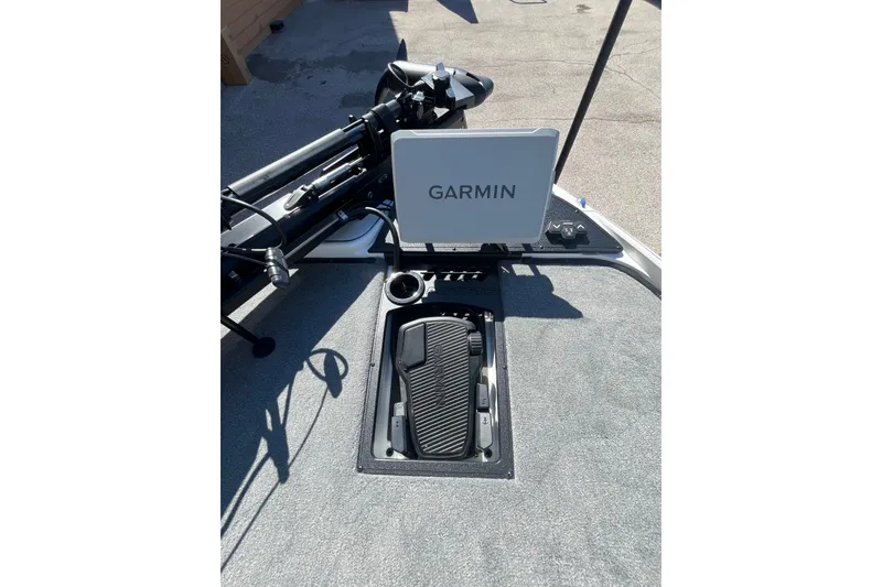 Slide: The Image of 2027 Nitro Z21 XL Pro boat with Garmin navigation system on deck. - 12